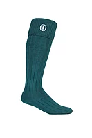 g.THE OPEN BIRKDALE The Open Knee High Cushioned Cotton Golf Socks - Rich Green