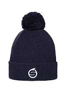 s.THERMAL BOBBLE Embroidered Thermal Merino Golf Bobble Hat - Navy