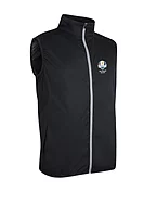 g.RYDER CUP CAIRN Ryder Cup Zip Front Lightweight Water Repellent Golf Gilet - Black/Light Grey