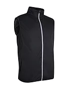 g.CAIRN Full Zip Lightweight Water Repellent Golf Gilet - Black/Light Grey
