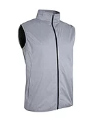g.CAIRN Full Zip Lightweight Water Repellent Golf Gilet - Light Grey Marl/Black