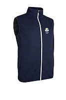 g.RYDER CUP CAIRN Ryder Cup Zip Front Lightweight Water Repellent Golf Gilet - Navy/White