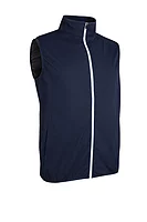 g.CAIRN Full Zip Lightweight Water Repellent Golf Gilet - Navy/White