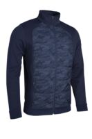 g.CALLANDER SALE Full Zip Padded Bonded Hybrid Golf Jacket Sale - Navy Camo