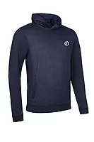 g.THE OPEN CAMERON The Open Hooded Performance Midweight Golf Midlayer - Navy Munro Print