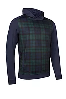 g.CAMERON Hooded Performance Midweight Golf Midlayer - Navy/Tartan