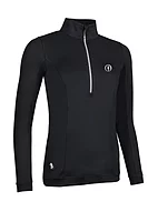 g.THE OPEN CARINA The Open Quarter Zip Lightweight Shaped Performance Golf Midlayer - Black