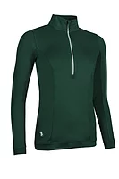 g.CARINA Quarter Zip Lightweight Shaped Performance Golf Midlayer - Bottle