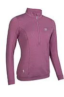 g.THE OPEN CARINA The Open Quarter Zip Lightweight Shaped Performance Golf Midlayer - Raspberry Marl