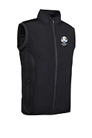 g.RYDER CUP CARLTON Ryder Cup Full Zip Quilted Performance Heavyweight Golf Gilet - Black