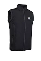 g.RYDER CUP CARLTON Ryder Cup Full Zip Quilted Performance Heavyweight Golf Gilet - Black