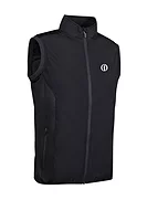 g.THE OPEN CARLTON The Open Full Zip Quilted Performance Heavyweight Golf Gilet - Black