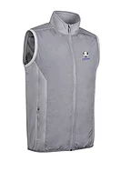 g.RYDER CUP CARLTON Ryder Cup Full Zip Quilted Performance Heavyweight Golf Gilet - Mid Grey Marl