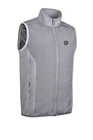 g.THE OPEN CARLTON The Open Full Zip Quilted Performance Heavyweight Golf Gilet - Mid Grey Marl