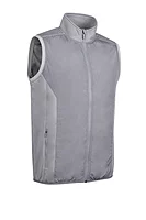 g.CARLTON Full Zip Quilted Performance Heavyweight Golf Gilet - Mid Grey Marl