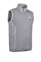 g.RYDER CUP CARLTON Ryder Cup Full Zip Quilted Performance Heavyweight Golf Gilet - Mid Grey Marl