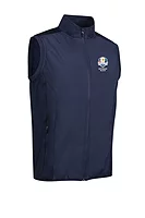 g.RYDER CUP CARLTON Ryder Cup Full Zip Quilted Performance Heavyweight Golf Gilet - Navy