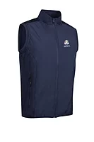 g.RYDER CUP CARLTON Ryder Cup Full Zip Quilted Performance Heavyweight Golf Gilet - Navy