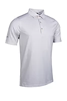 g.CARRBRIDGE Micro Fan Print Performance Golf Shirt - White/Linen
