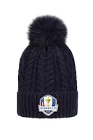 g.RYDER CUP CLEO Ryder Cup Thermal Lined Faux Fur Golf Bobble Hat - Navy