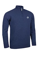 g.THE OPEN COLL The Open Quarter Zip Lambswool Midweight Golf Sweater - Rhapsody Marl