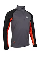 s.RYDER CUP COLORADO Ryder Cup Quarter Zip Sleeve Panel Showerproof Golf Midlayer - Charcoal/Black/Inferno
