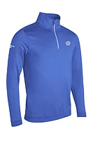 g.THE OPEN CRAIL The Open Zip Contrast Rib Performance Midweight Golf Midlayer - Tahiti