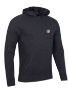 g.THE OPEN CROSSFORD The Open Saddle Sleeve Touch of Cashmere Midweight Golf Hoodie - Charcoal Marl
