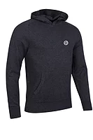 g.THE OPEN CROSSFORD The Open Saddle Sleeve Touch of Cashmere Midweight Golf Hoodie - Charcoal Marl