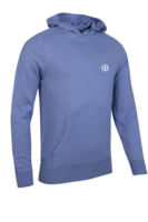 g.THE OPEN CROSSFORD The Open Saddle Sleeve Touch of Cashmere Midweight Golf Hoodie - Light Blue