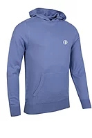g.THE OPEN CROSSFORD The Open Saddle Sleeve Touch of Cashmere Midweight Golf Hoodie - Light Blue