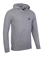 g.THE OPEN CROSSFORD The Open Saddle Sleeve Touch of Cashmere Midweight Golf Hoodie - Light Grey Marl