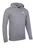 g.RYDER CUP CROSSFORD Ryder Cup Saddle Sleeve Touch of Cashmere Midweight Golf Hoodie - Light Grey Marl