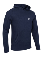 g.THE OPEN CROSSFORD The Open Saddle Sleeve Touch of Cashmere Midweight Golf Hoodie - Navy Marl