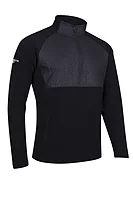 g.CULROSS Quarter Zip Fleece Hybrid Performance Midweight Golf Midlayer - Black Munro Print