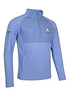 g.RYDER CUP CULROSS Ryder Cup Quarter Zip Fleece Hybrid Performance Midweight Golf Midlayer - Light Blue Munro Print