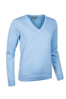g.DARCY V Neck Cotton Lightweight Golf Sweater - Paradise