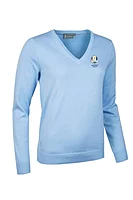 g.RYDER CUP DARCY Ryder Cup V Neck Cotton Lightweight Golf Sweater - Paradise