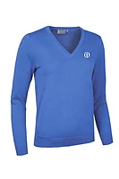 g.THE OPEN DARCY The Open V Neck Cotton Lightweight Golf Sweater - Tahiti