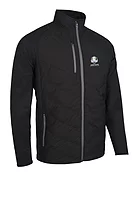 s.RYDER CUP DAVOS Ryder Cup Padded Bonded Thermal Golf Jacket - Black Ridge/Gunmetal