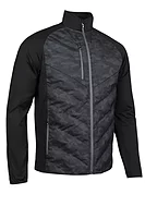 s.DAVOS Padded Bonded Thermal Golf Jacket - Black Camo/Gunmetal