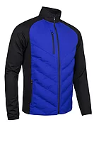 s.DAVOS Padded Bonded Thermal Golf Jacket - Electric Blue/Black
