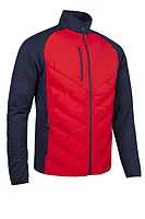 s.DAVOS Padded Bonded Thermal Golf Jacket - Red/Navy