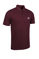 g.THE OPEN DEACON The Open Performance Pique Golf Shirt - Bordeaux