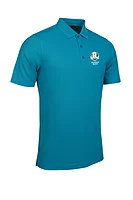 g.RYDER CUP DEACON Ryder Cup Performance Pique Golf Shirt - Lagoon