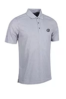 g.THE OPEN DEACON The Open Performance Pique Golf Shirt - Light Grey Marl