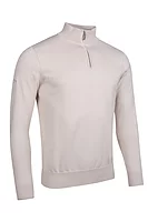 g.DEVON Quarter Zip Cotton Lightweight Golf Sweater - Linen