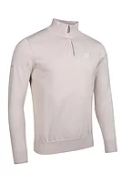 g.THE OPEN DEVON The Open Quarter Zip Lightweight Cotton Golf Sweater - Linen