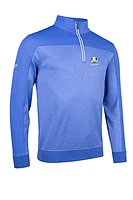 g.RYDER CUP DOUGLAS Ryder Cup Quarter Zip Colour Block Performance Midweight Golf Midlayer - Tahiti Marl/Tahiti/White