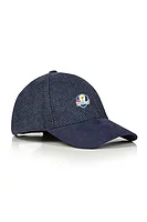 g.RYDER CUP DUNDAS Ryder Cup Mens and Ladies Tweed Winter Golf Cap - Navy Herringbone